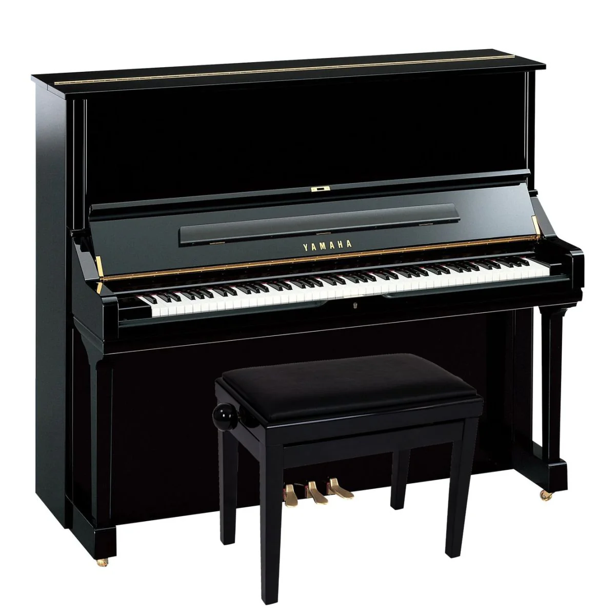 Yamaha U3 Upright Piano; Polished Ebony - Image 13