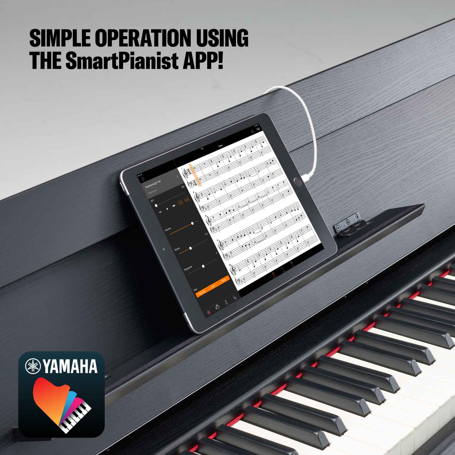 Yamaha YDP-S55 Arius Digital Piano; Black - Image 8