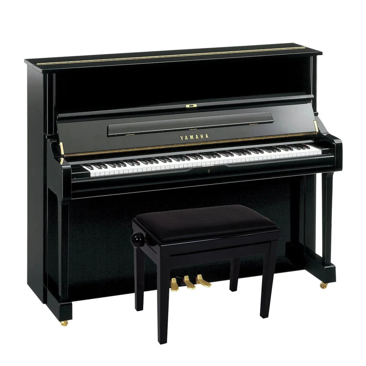 Yamaha YUS1 Upright Piano; Polished Ebony - Image 15