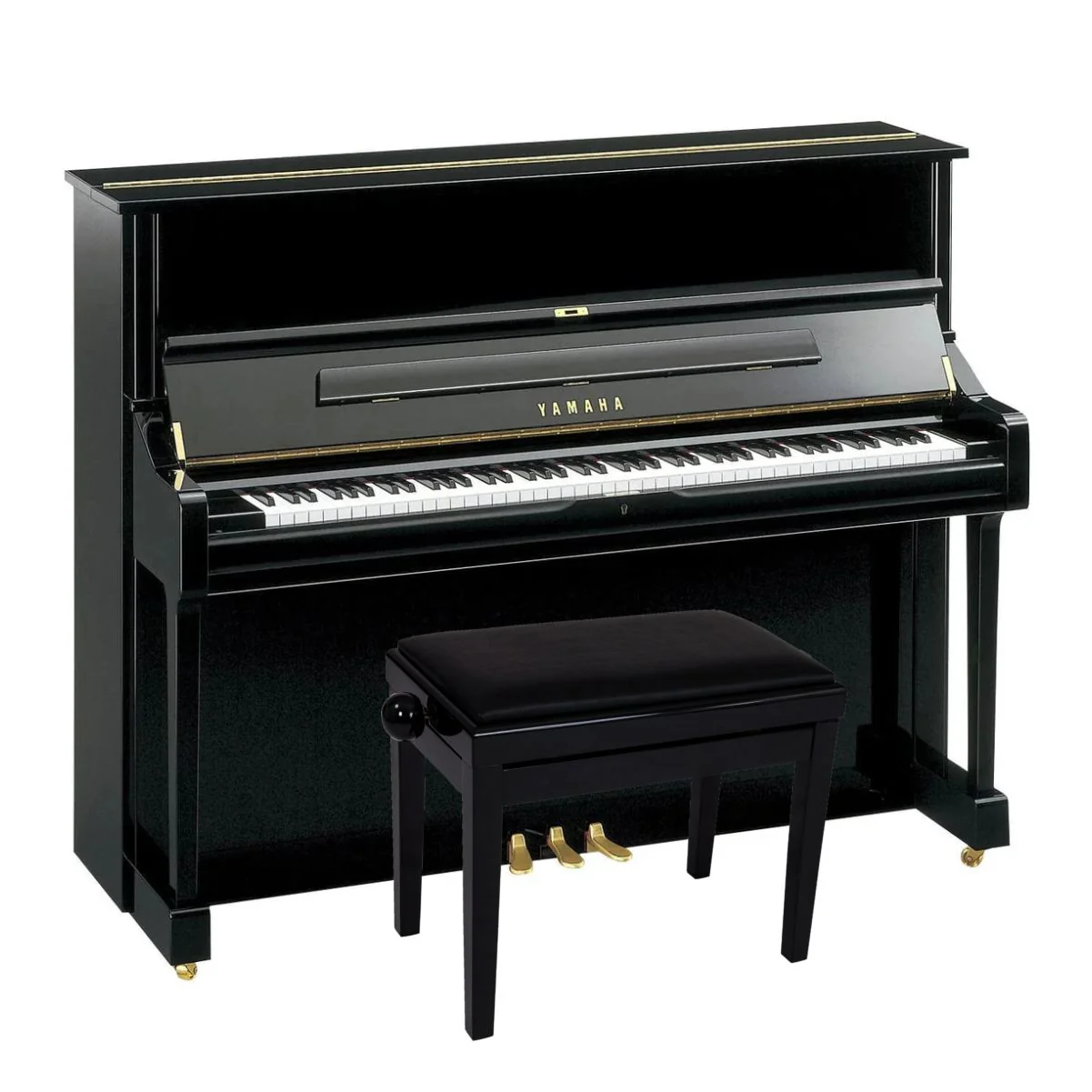 Yamaha YUS3 Upright Piano; Polished Ebony - Image 12
